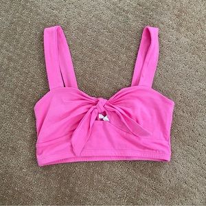 Pink crop top